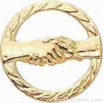 3/4″ Handshake Chenille Letter Insert Pins 1
