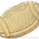 3/8″ Small Football Chenille Pin 1