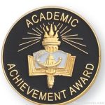 1″ Academic Achievement Award Lapel Pin 1