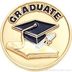 3/4″ Graduate Round Enameled Lapel Pins 1