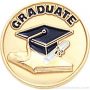 3/4″ Graduate Round Enameled Lapel Pins 1