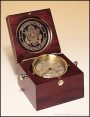 Clock Award – New Table Top Captain’s Clock Mahogany Finish Case 1