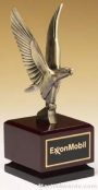 Eagle Award – Bronze Eagle on Mahogany and Black Finished Hardwood Base 1