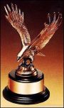Eagle Award – Antique Bronze Cast Eagle Award with Black Round Base 1