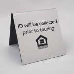 Folded Tent Sign