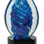 Blue Swirled Art Glass Award