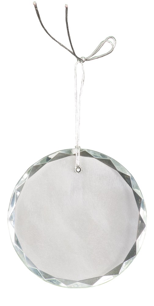 3 inch Crystal Round Facet Ornament
