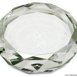 Clear Round Crystal Paperweight