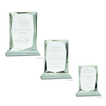 Crystal Rectangle Award on Clear Base