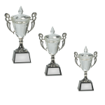 Crystal Trophy Cup on Black Base