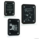 FLOATING GLASS PLAQUE