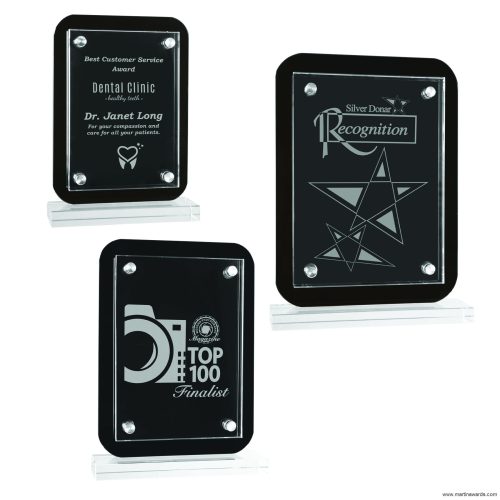 FLOATING GLASS PLAQUE