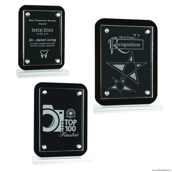 FLOATING GLASS PLAQUE
