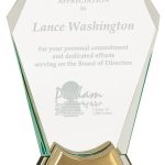 Gemstone Jewel Glass Award