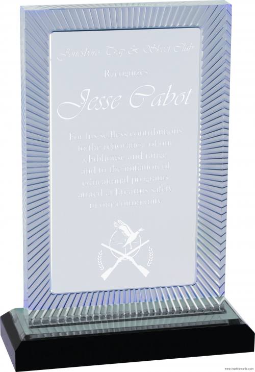 SILVER Carved Rectangle Impress Acrylic