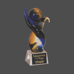 Twisted Body Art Glass Award