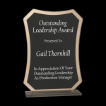 Black Rectangle Glass Award