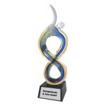 Solo Rising Figure Art Glass