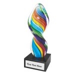 Rainbow Twist Art Glass