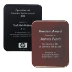 High Gloss Color-fill Plaque with Round Corners