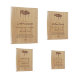 All American Red Alder Plaque