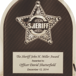 Sheriff Hero Plaque with Chrome Star