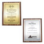 Walnut Economical Plaque