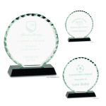 Round Faceted Glass