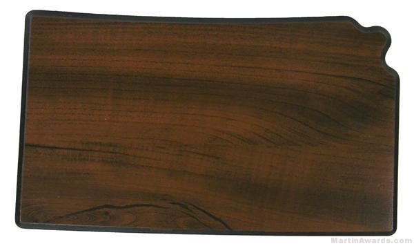 Kansas State Shaped Plaque 1