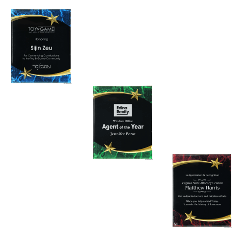 Shooting Star Acrylic Plaques