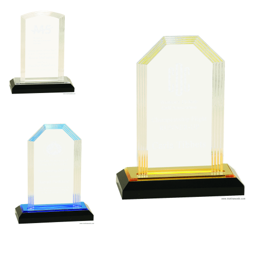 Step Clipped Corner Impress Acrylics