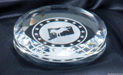 Round Crystal Paperweight