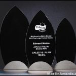 Flame Award with Gun Metal base