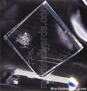 Crystal Glass Awards – 6 1/2″ x 7″ Genuine Prism Optical 1