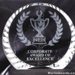 Freestanding Wreath Crystal Award