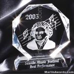 Mozart Octagon Crystal Award