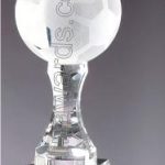 Soccerball Crystal Glass