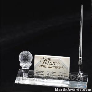 7″ x 2 3/4″ Genuine Prism Optical Crystal Glass Awards With Base 1