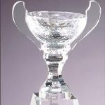 6 1/4″ x 9″ Genuine Glass Awards Cup With Base 1