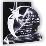 Rising Star Round Crystal Award