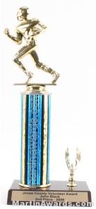 Blue Single Column Football With 1 Eagle Trophy 1