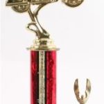 Red Single Column Road Motorcycle With 1 Eagle Trophy 1