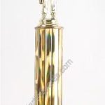 Gold Single Column Male Archer With 2 Eagles Trophy 1