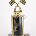 Black Single Column Pinewood Derby Car Trophy 1