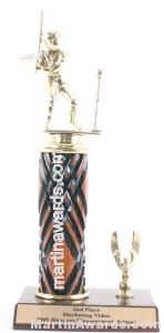 Wood Single Column Male T-Ball With 1 Eagle Trophy 1