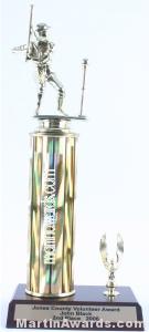 Gold Single Column Male T-Ball With 1 Eagle Trophy 1