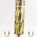 Gold Single Column Horseshoe With 1 Eagles Trophy 1