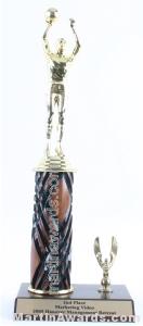 Wood Single Column Male Basketball With 1 Eagle Trophy 1