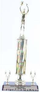 Gold Single Column Male Basketball With 2 Eagles Trophy 1