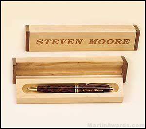 Pen Set with Maple/Walnut Box 1
